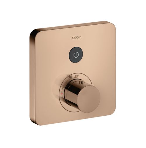 AXOR-HG-AXOR-ShowerSelect-Thermostat-Unterputz-softcube-1-Verbraucher-Polished-Red-Gold-36705300 gallery number 1